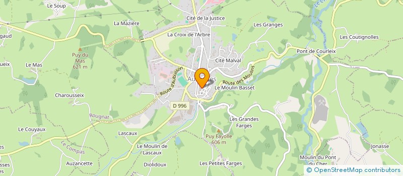 localisation de l'entreprise GESTION DE L'ETANG NEUF EN COMBRAILLES à DONTREIX