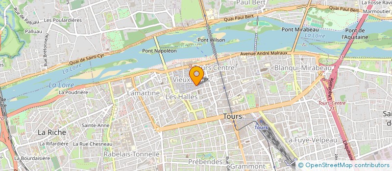 localisation de l'entreprise GESTION DE LA MAISON DES ANCIENS COMBATTANTS à TOURS