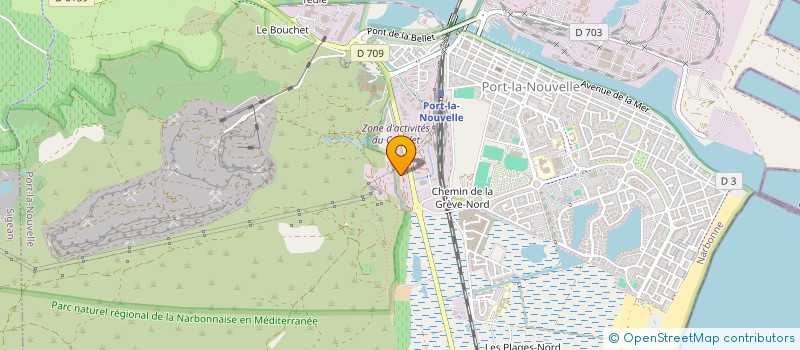 localisation de l'entreprise GESTION DECHETS RECYCLAGE  PORT-LA-NOUVELLE