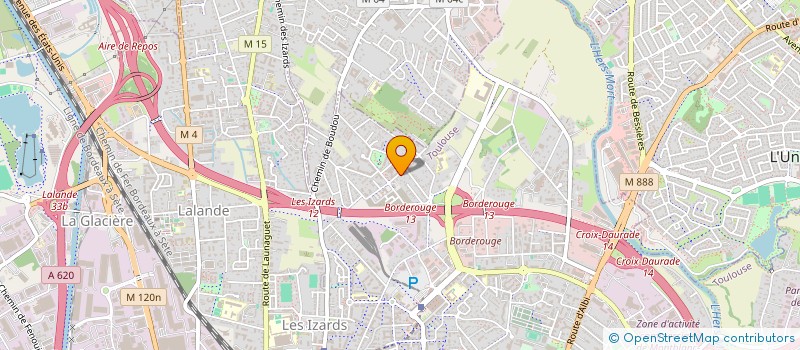 localisation de l'entreprise GESTION DES ACTIVITES AU GRAND SELVE  TOULOUSE