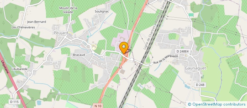 localisation de l'entreprise GESTION DES BIENS IMMOBILIERS LAHOUDERE  PEUJARD