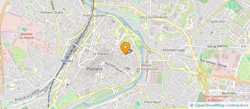 localisation de l'entreprise GESTION DES ENTREPRISES ET DES ADMINISTRATIONS SERVICES (GEA SERVICES) à POITIERS