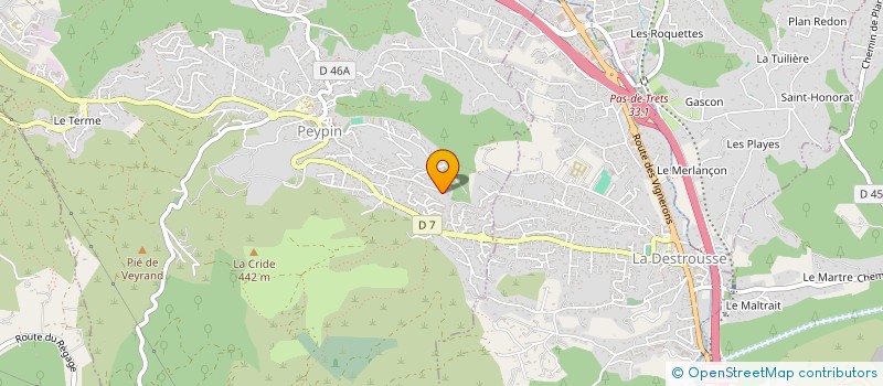 localisation de l'entreprise GESTION DES EQUILIBRES  PEYPIN