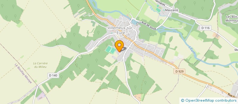 localisation de l'entreprise GESTION DES NUISANCES ANIMALES à VILLEMEUX-SUR-EURE