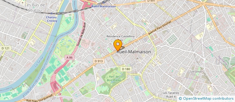 localisation de l'entreprise GESTION DES STATIONS SERVICES INNOVANTES à RUEIL-MALMAISON