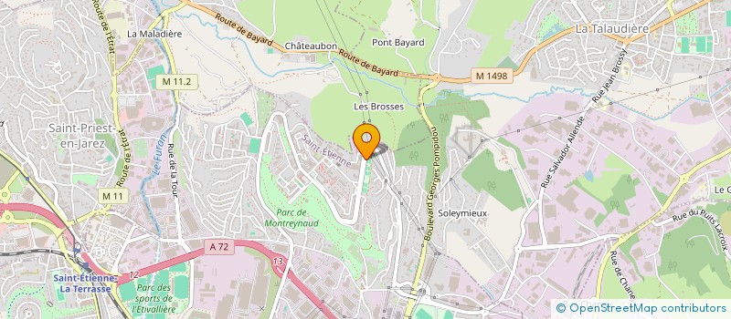 localisation de l'entreprise GESTION DES TENNIS STEPHANOIS  SAINT-ETIENNE