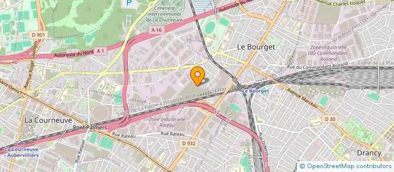 localisation de l'entreprise GESTION DEVELOPPEMENT ENTRETIEN GDE à LA COURNEUVE