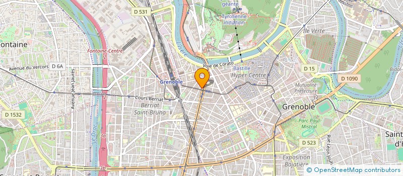 localisation de l'entreprise GESTION DIMMEUBLES ET TRANSACTIONSIMMOBILIERES  GRENOBLE