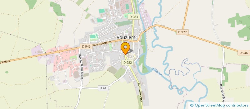 localisation de l'entreprise GESTION DU CINEMA  LES TOURELLES à VOUZIERS