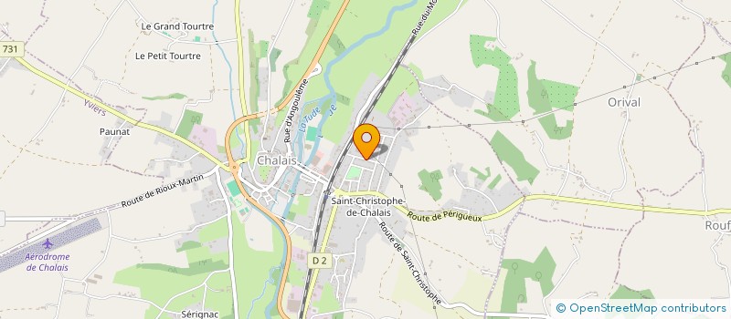 localisation de l'entreprise GESTION DU PATRIMOINE PAILLEREAU à CHALAIS