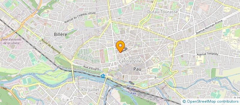 localisation de l'entreprise GESTION DU RESTAURANT DES SCES FISCAUX à PAU