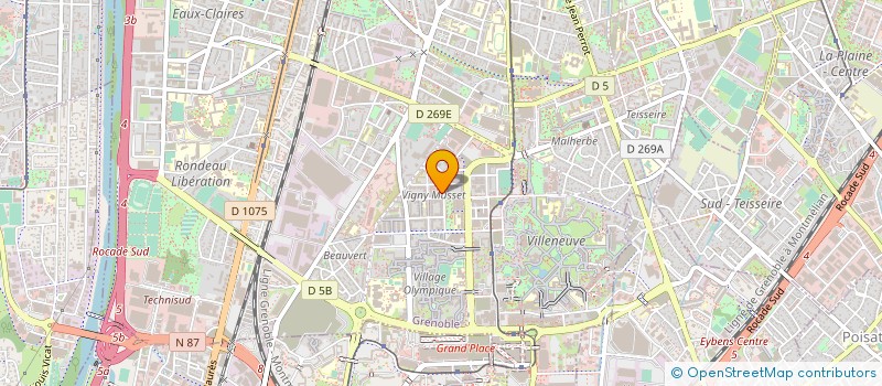 localisation de l'entreprise GESTION ECLAIRAGE ET INGENIERIE à GRENOBLE