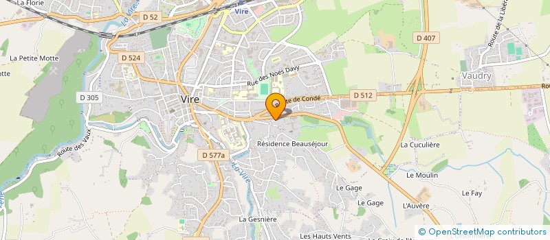 localisation de l'entreprise GESTION ENSEIGNEMENT CATHOL STE THERESE  VAUDRY