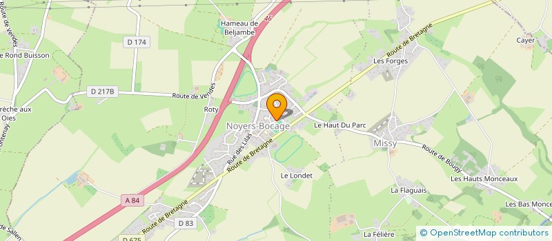 localisation de l'entreprise GESTION ENSEIGNEMENT CATHOLIQUE ST PIE X  GRAINVILLE-SUR-ODON