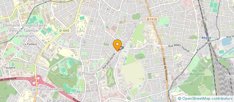 localisation de l'entreprise GESTION ENTREPR DEMARCHES ADM FINANC  TALENCE