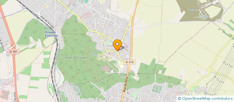 localisation de l'entreprise GESTION ESPACE TOITURE à ECOUEN