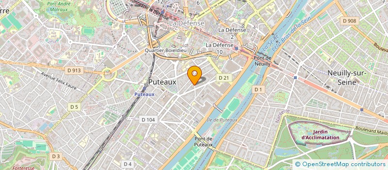 localisation de l'entreprise GESTION ET ADMINISTRATION DE BIENS à PUTEAUX