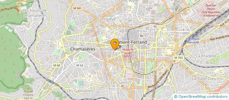 localisation de l'entreprise GESTION ET COMPTABILITE-CABINET THENOT  CLERMONT-FERRAND