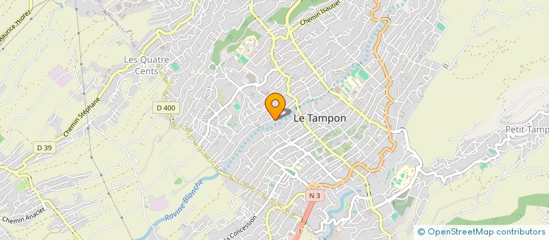 localisation de l'entreprise GESTION ET CONSEIL DE TRAVAUX à LE TAMPON