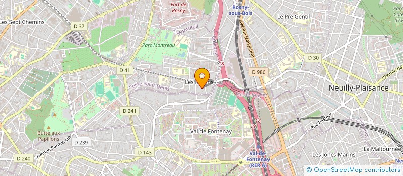 localisation de l'entreprise GESTION ET GENIE DE L'IMMOBILIER à MONTREUIL
