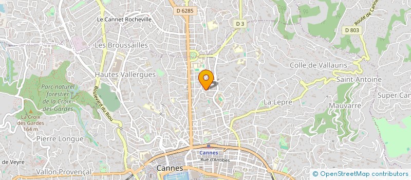 localisation de l'entreprise GESTION ET PLACEMENTS FINANCIERS à CANNES