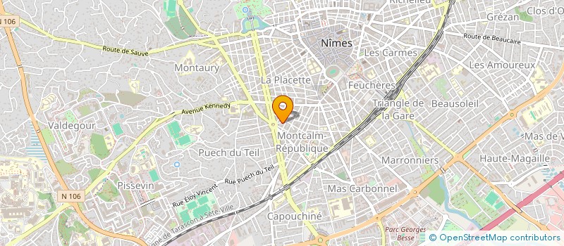 localisation de l'entreprise GESTION ET PROMOTIONS IMMOBILIERES à NIMES