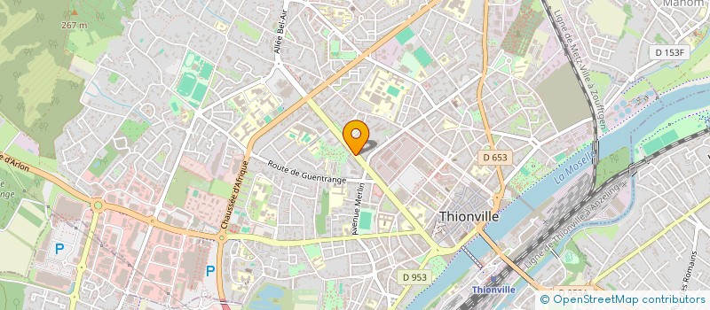 localisation de l'entreprise GESTION ET RESEAUX INFORMATIQUE INTEGREE  THIONVILLE