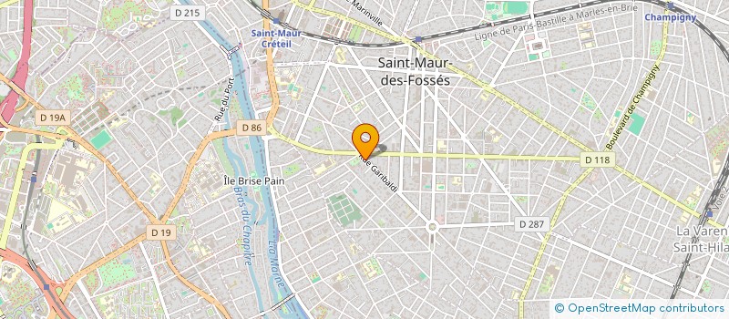 localisation de l'entreprise GESTION ET SECURISATION INFORMATIQUE  SAINT-MAUR-DES-FOSSES