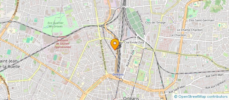 localisation de l'entreprise GESTION ET TRAITEMENT DE L'INFORMATIQUE à ORLEANS