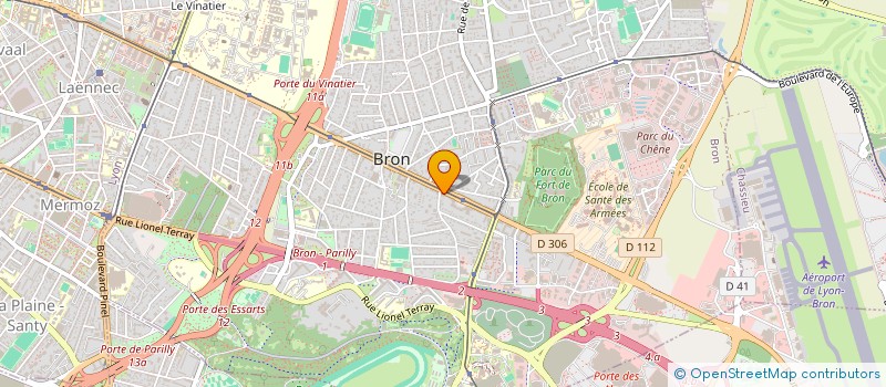 localisation de l'entreprise GESTION ET TRANSACTION RHODANIENNE IMMOB à BRON