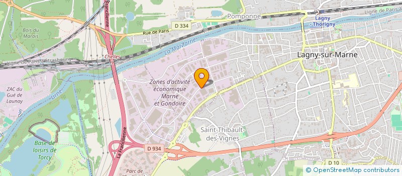 localisation de l'entreprise GESTION ETS PERSON AGEES HAND ILE FRANCE à LAGNY-SUR-MARNE