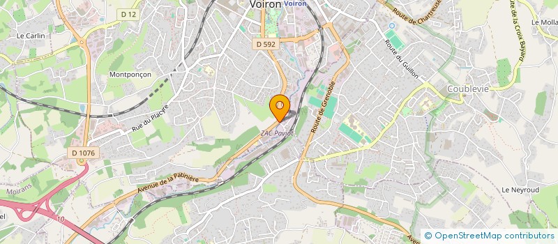 localisation de l'entreprise GESTION ETUDE CONSEIL INFORMATIQUE à VOIRON