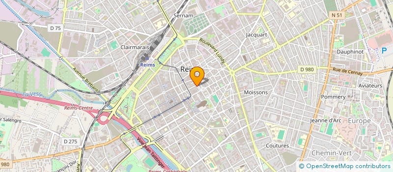 localisation de l'entreprise GESTION ETUDE PATRIMOINE à REIMS