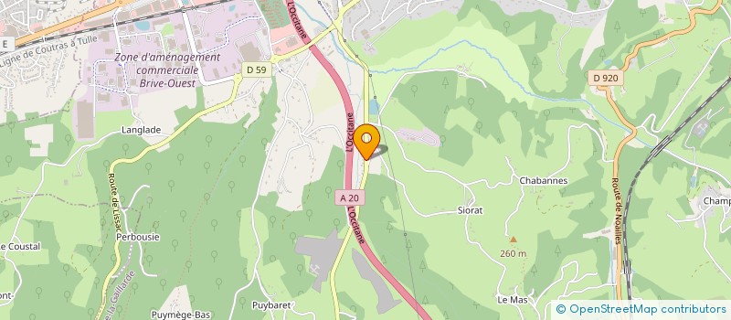 localisation de l'entreprise GESTION ETUDES TRAVAUX CORREZE  BRIVE LA GAILLARDE
