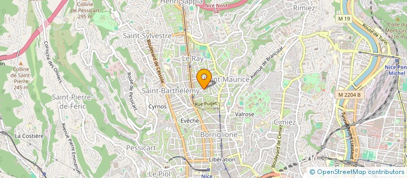 localisation de l'entreprise GESTION EUDES ET CONSTRUCTIONS à NICE