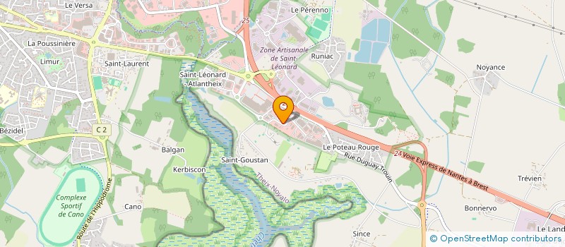 localisation de l'entreprise GESTION EXPERTISE OUEST  THEIX-NOYALO