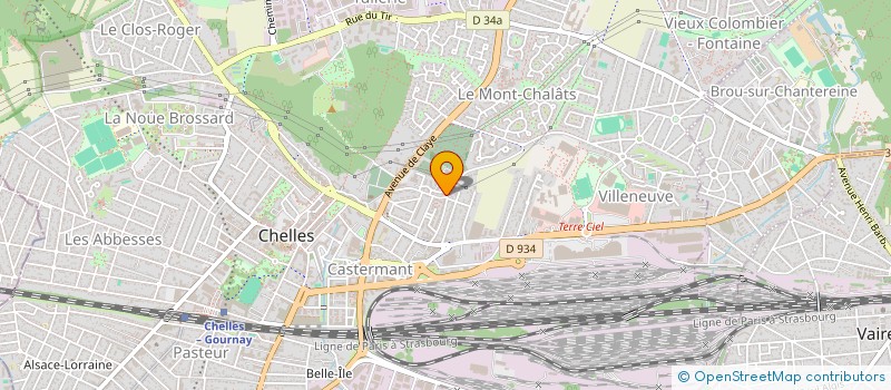 localisation de l'entreprise GESTION EXPLOIT & DEVELOP HOTEL CHELLES  CHELLES