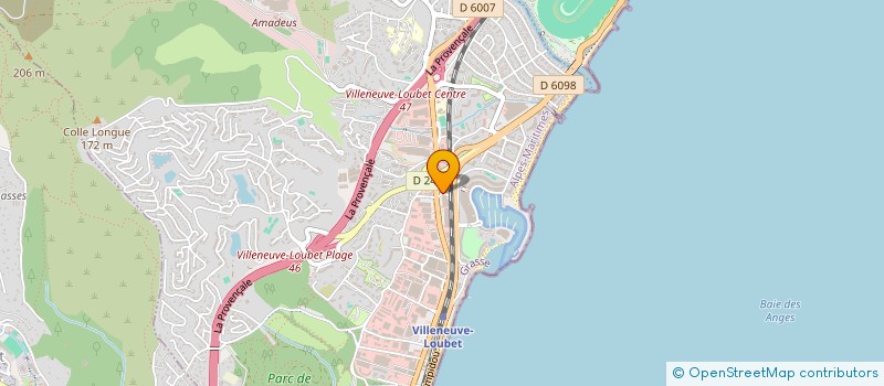 localisation de l'entreprise GESTION EXPLOITATION GETEX SA à VILLENEUVE-LOUBET