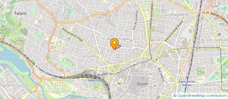 localisation de l'entreprise GESTION EXPORTATION FINANCEMENT à DIJON