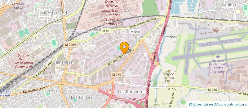 localisation de l'entreprise GESTION FACILITEE DES EQUIPEMENTS ELECTRIQUES ENERGETIQUES GF3E  CLERMONT-FERRAND