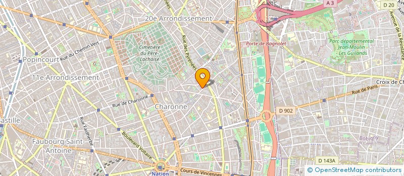 localisation de l'entreprise GESTION FERMETURE à PARIS
