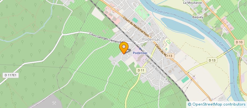 localisation de l'entreprise GESTION FINANC PARTICIP GEFI à PODENSAC