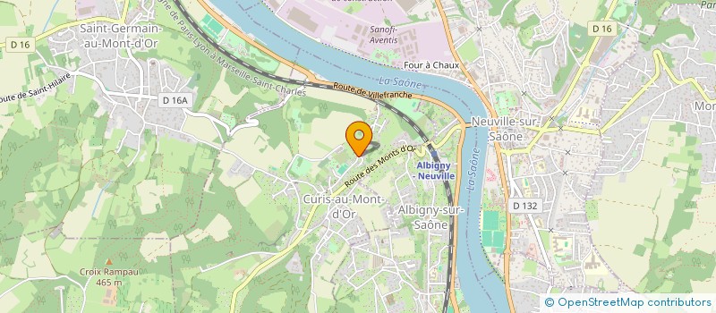 localisation de l'entreprise GESTION FINANCE CONSEIL à CURIS AU MONT D'OR