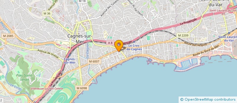 localisation de l'entreprise GESTION FINANCE INFORMATIQUE CONSEILS à CAGNES-SUR-MER