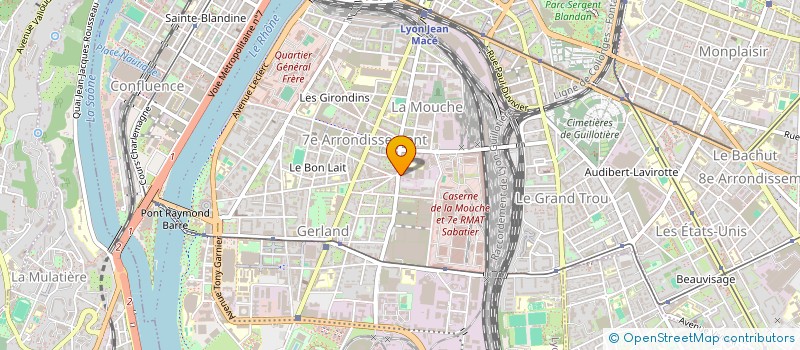 localisation de l'entreprise GESTION FINANCEMENT REGION SERVICE à LYON