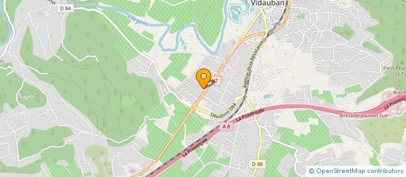 localisation de l'entreprise GESTION FINANCIERE EL BEHRAOUI  VIDAUBAN