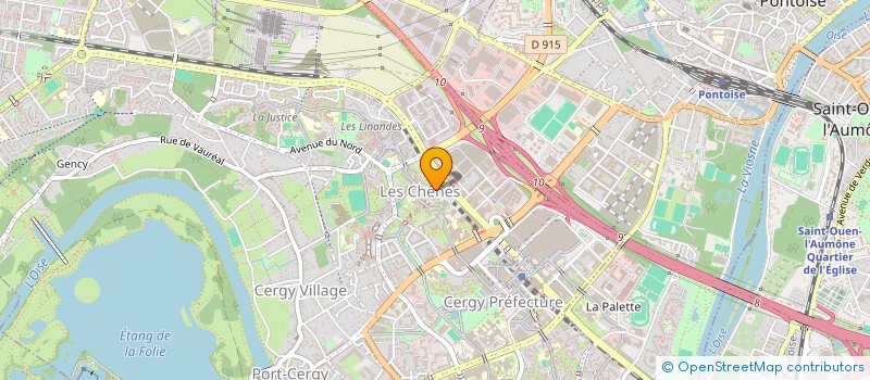 localisation de l'entreprise GESTION FINANCIERE ET COMMERCIALE à CERGY