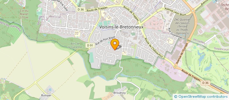 localisation de l'entreprise GESTION FINANCIERE ET MOBILIER à VOISINS-LE-BRETONNEUX