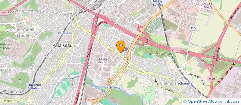localisation de l'entreprise GESTION FINANCIERE EXTERNALISEE SA à PALAISEAU