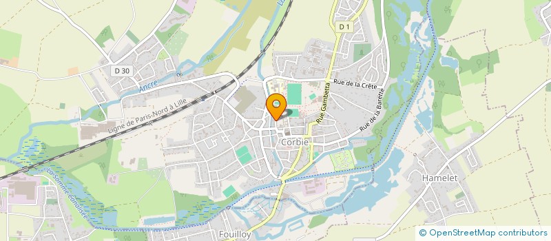 localisation de l'entreprise GESTION FORMATION DISTRIBUTION à CORBIE